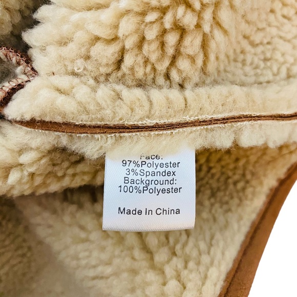 Tuckernuck | NEW Stella Camel Shearling 1/4 Zip Sherpa Jacket Size XS - Picture 13 of 15